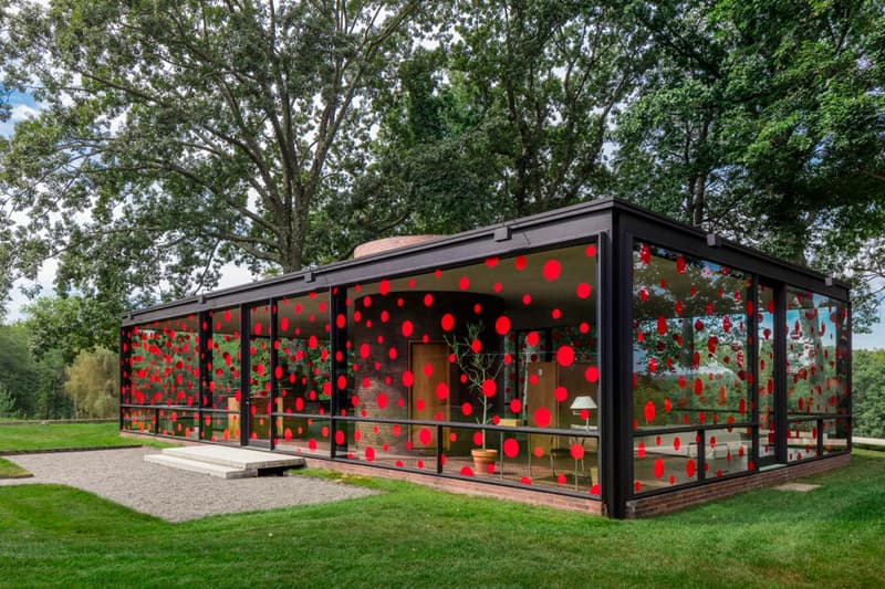 Philip Johnson Glass House Yayoi Kusama Polka Dots