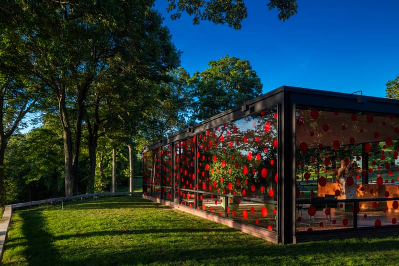 Philip Johnson Glass House Yayoi Kusama Polka Dots