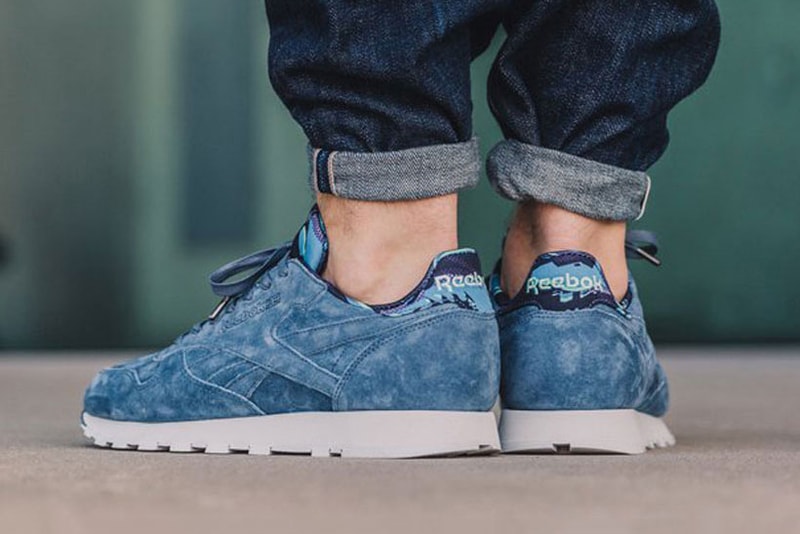 Reebok Classic Leather TDC Royal Slate On Feet