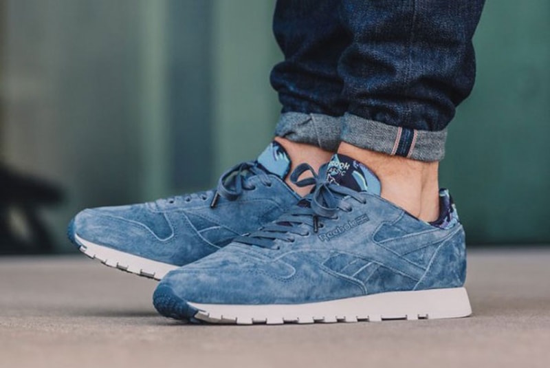 Reebok Classic Leather TDC Royal Slate On Feet
