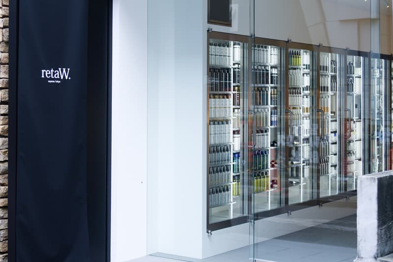 retaW Flagship Store Tokyo black white steel glass