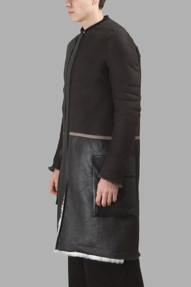 Rick Owens Fall Winter 2016 Parka Leather Jacket Outerwear