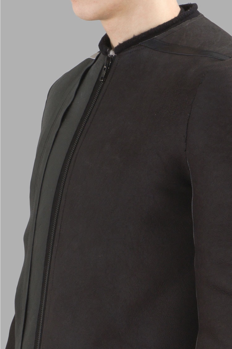Rick Owens Fall Winter 2016 Parka Leather Jacket Outerwear