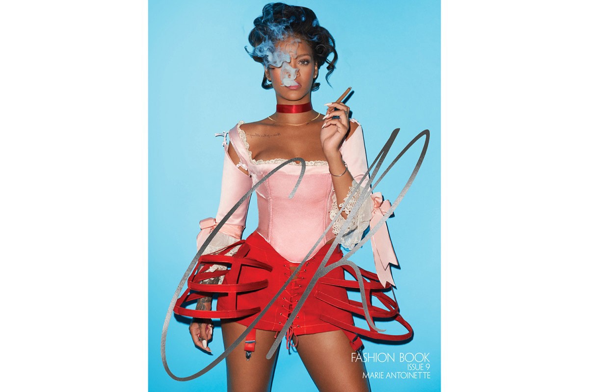 Rihanna magazine cover cr fashion book cr9 carine roitfeld blue pink
