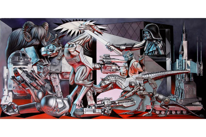 'Ron English Guernica' at the Allouche Gallery in NYC