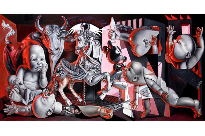 'Ron English Guernica' at the Allouche Gallery in NYC