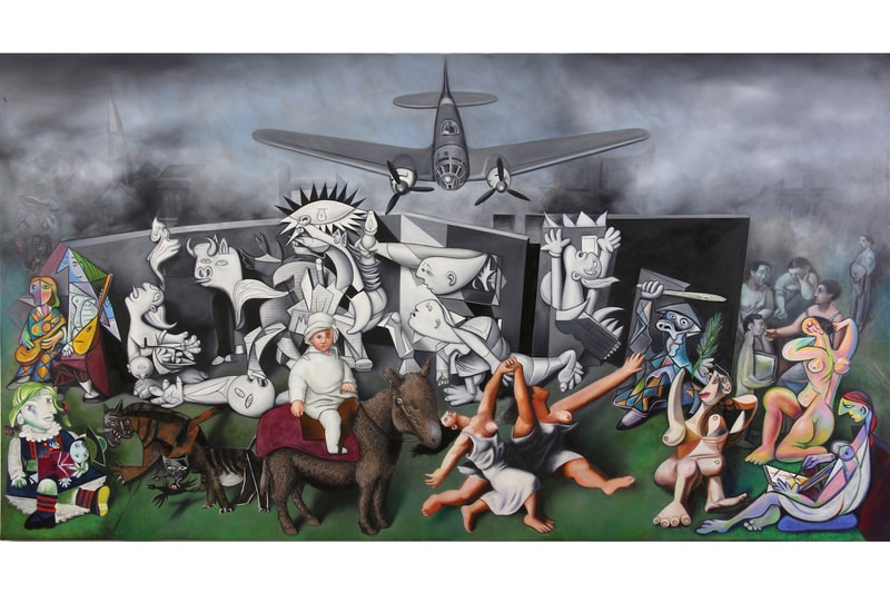 'Ron English Guernica' at the Allouche Gallery in NYC