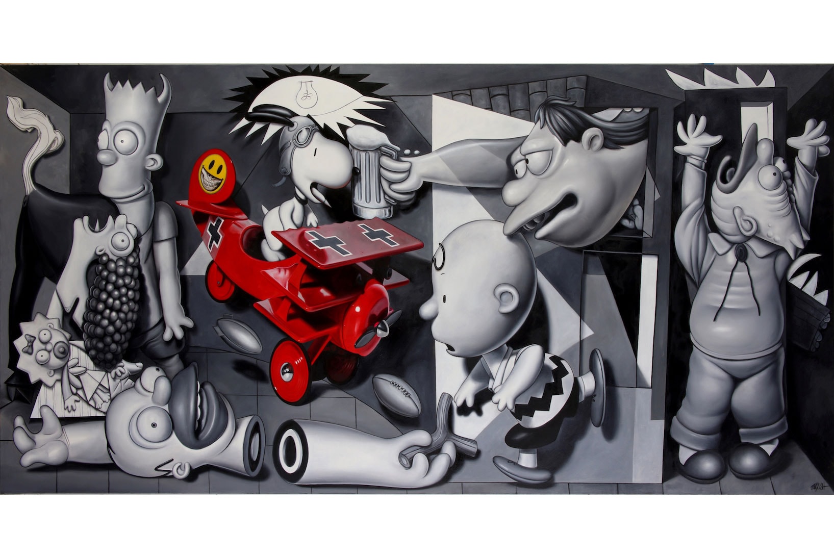 'Ron English Guernica' at the Allouche Gallery in NYC