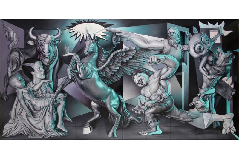 'Ron English Guernica' at the Allouche Gallery in NYC