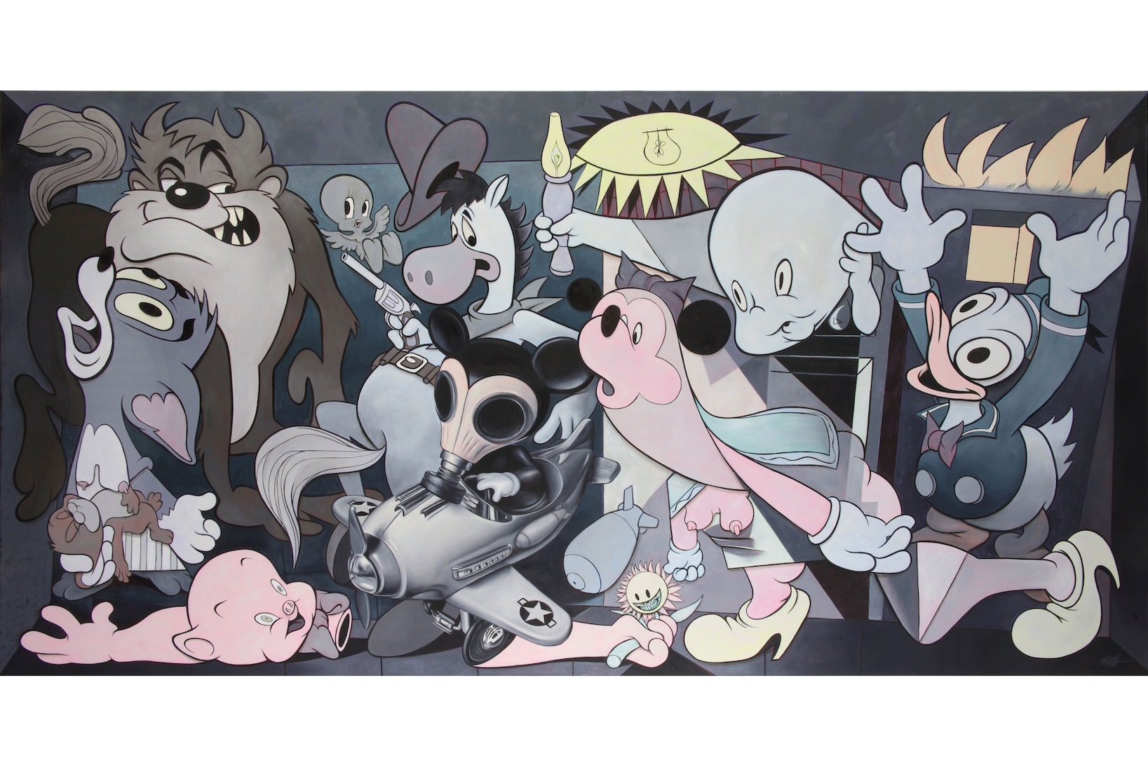 'Ron English Guernica' at the Allouche Gallery in NYC