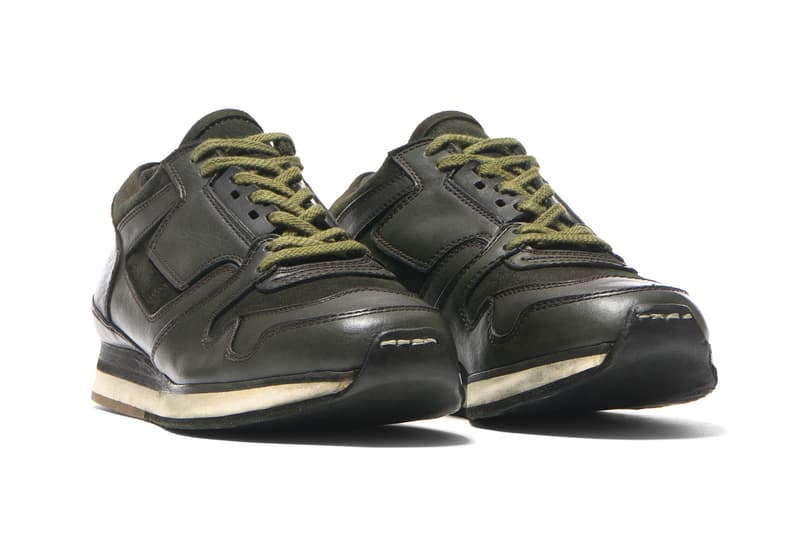 sacai Hender Scheme Overdyed Black and Khaki Sneaker shoe