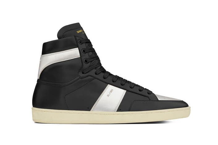 Saint Laurent Signature Court Classic High Top Leather white black indigo red SL10H suede