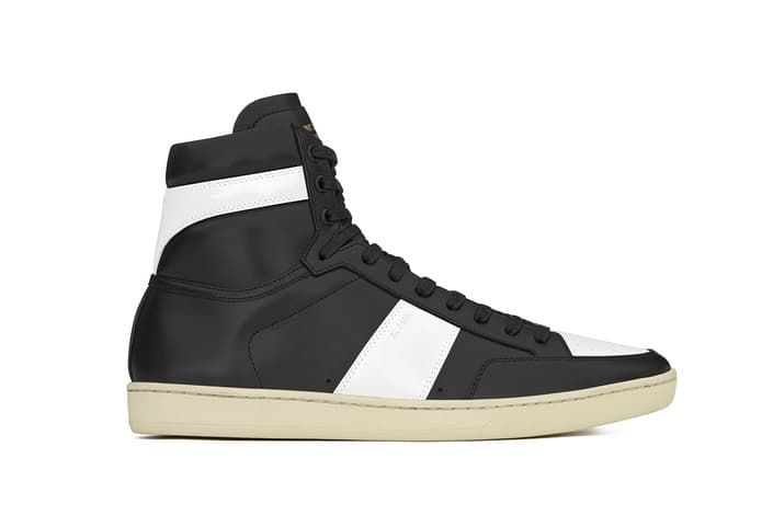 Saint Laurent Signature Court Classic High Top Leather white black indigo red SL10H suede