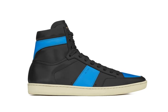 Saint Laurent Signature Court Classic High Top Leather white black indigo red SL10H suede