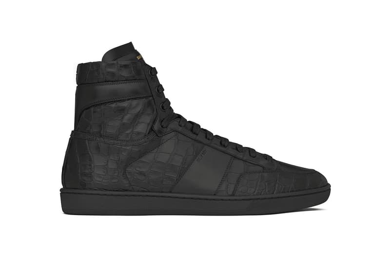 Saint Laurent Signature Court Classic High Top Leather white black indigo red SL10H suede