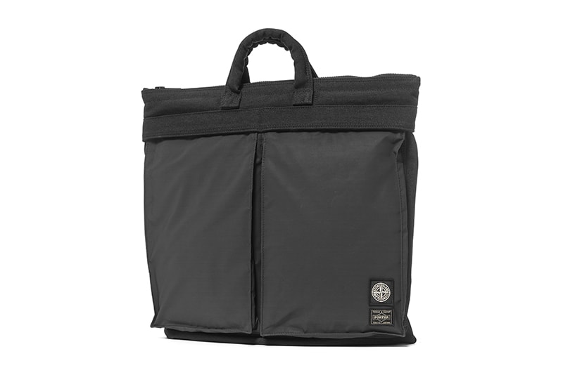 Stone Island x Head Porter reflective bags black nylon