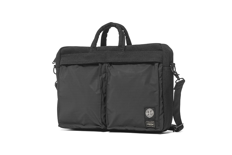 Stone Island x Head Porter reflective bags black nylon