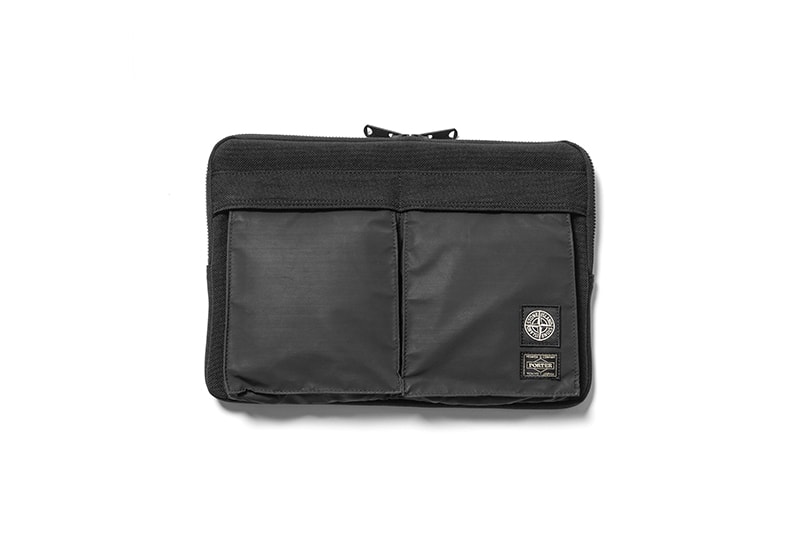 Stone Island x Head Porter reflective bags black nylon