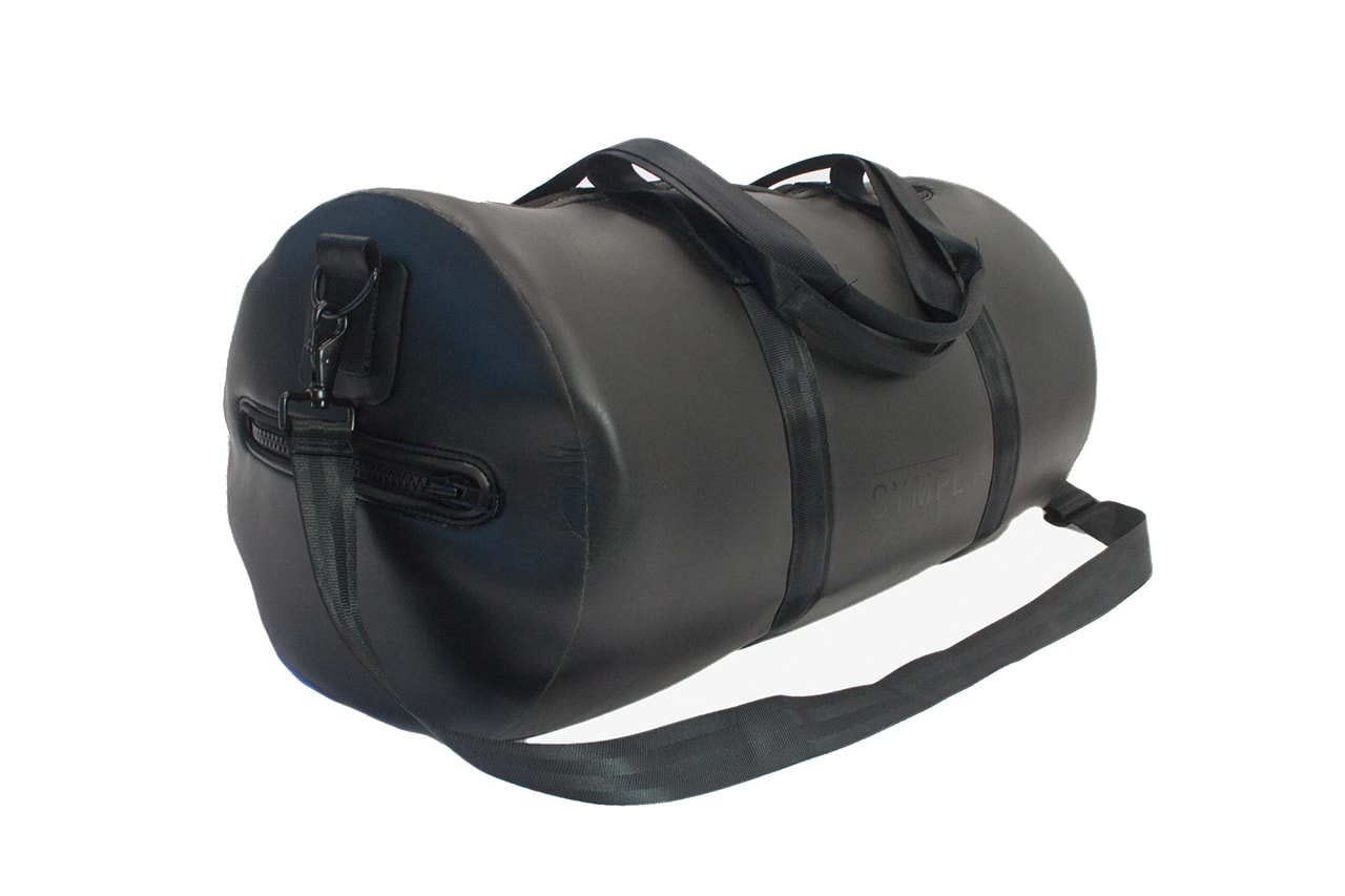 Sympl Supply Co.'s Bags Offers up a New Luxurious Alternative to Leather duffle bag japanese neoprene california surf