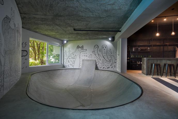 Teen Man Cave Skateboarder