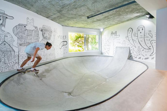 Teen Man Cave Skateboarder