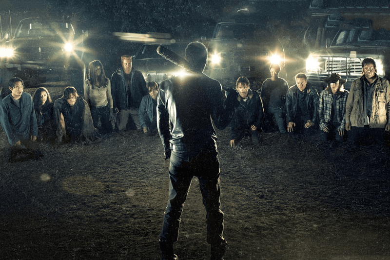 Who Won't Survive Negan and Lucille's Brutal "Eenie, Meenie, Miney, Mo" Death Line? carl glenn rick Sasha The Walking Dead michonne maggie daryl rosita eugene aaron abraham poll season seven six AMC