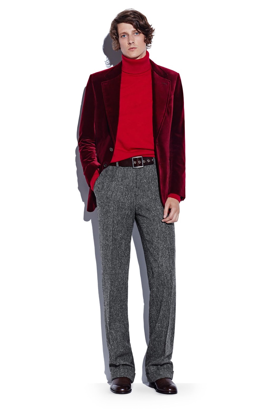 Tom Ford's 2016 Fall/Winter Collection 1970 turtle necks suits groovy prints see now buy now