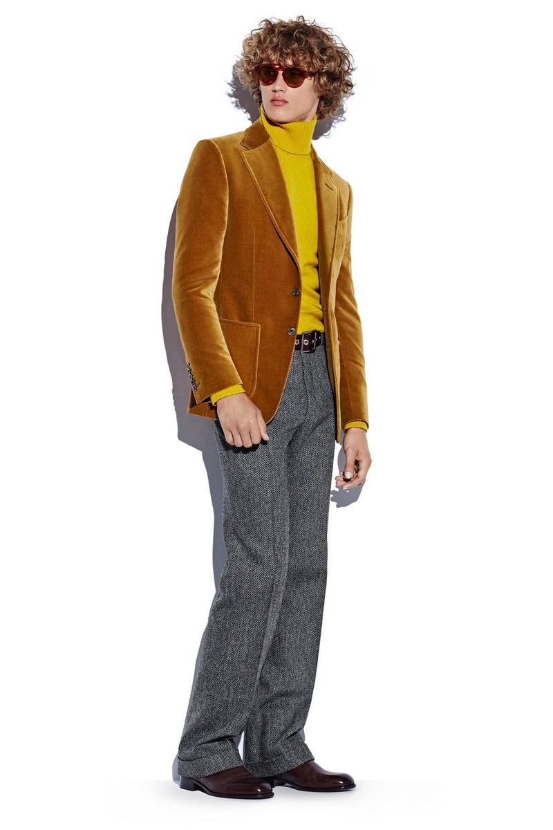 Tom Ford's 2016 Fall/Winter Collection 1970 turtle necks suits groovy prints see now buy now