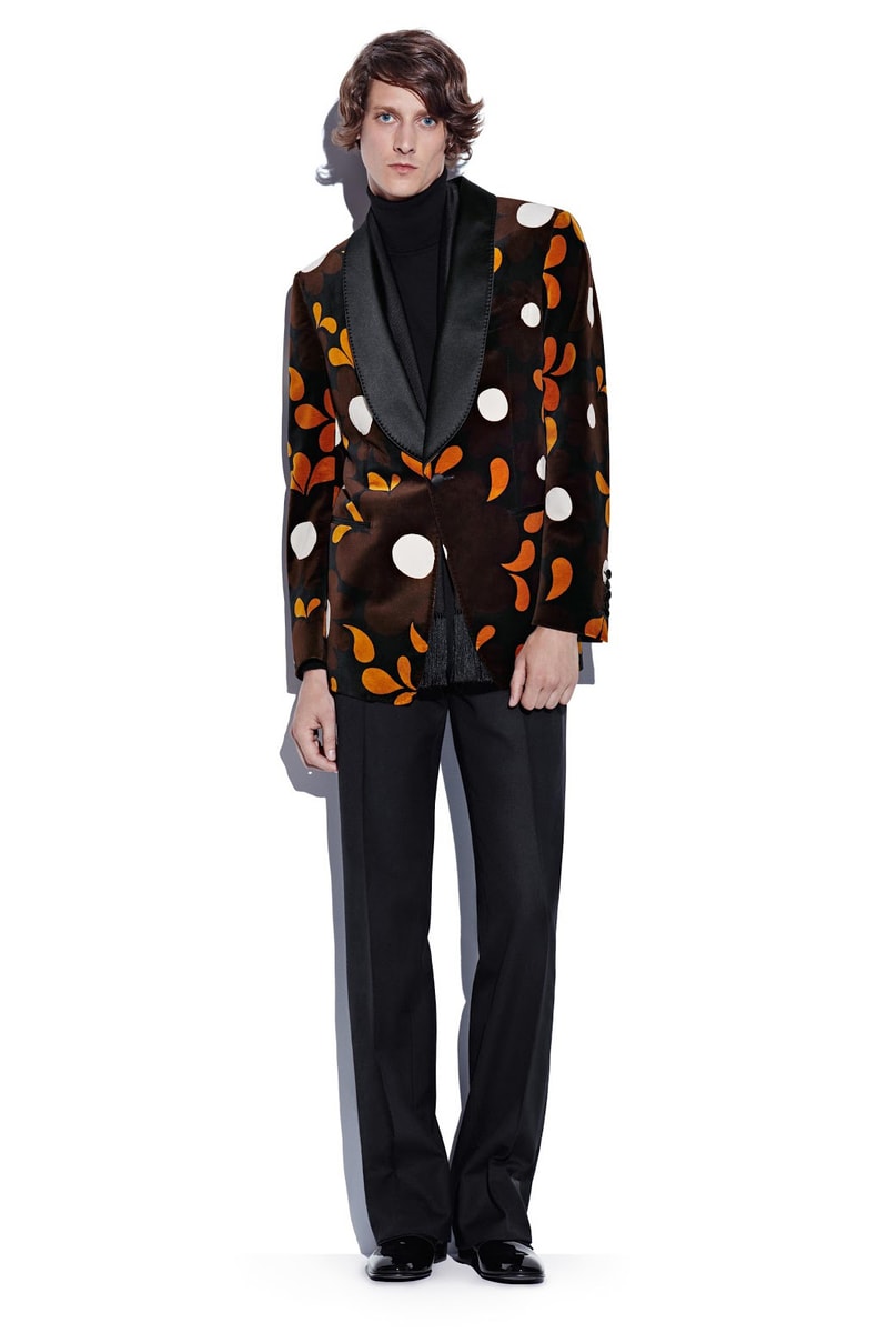 Tom Ford's 2016 Fall/Winter Collection 1970 turtle necks suits groovy prints see now buy now