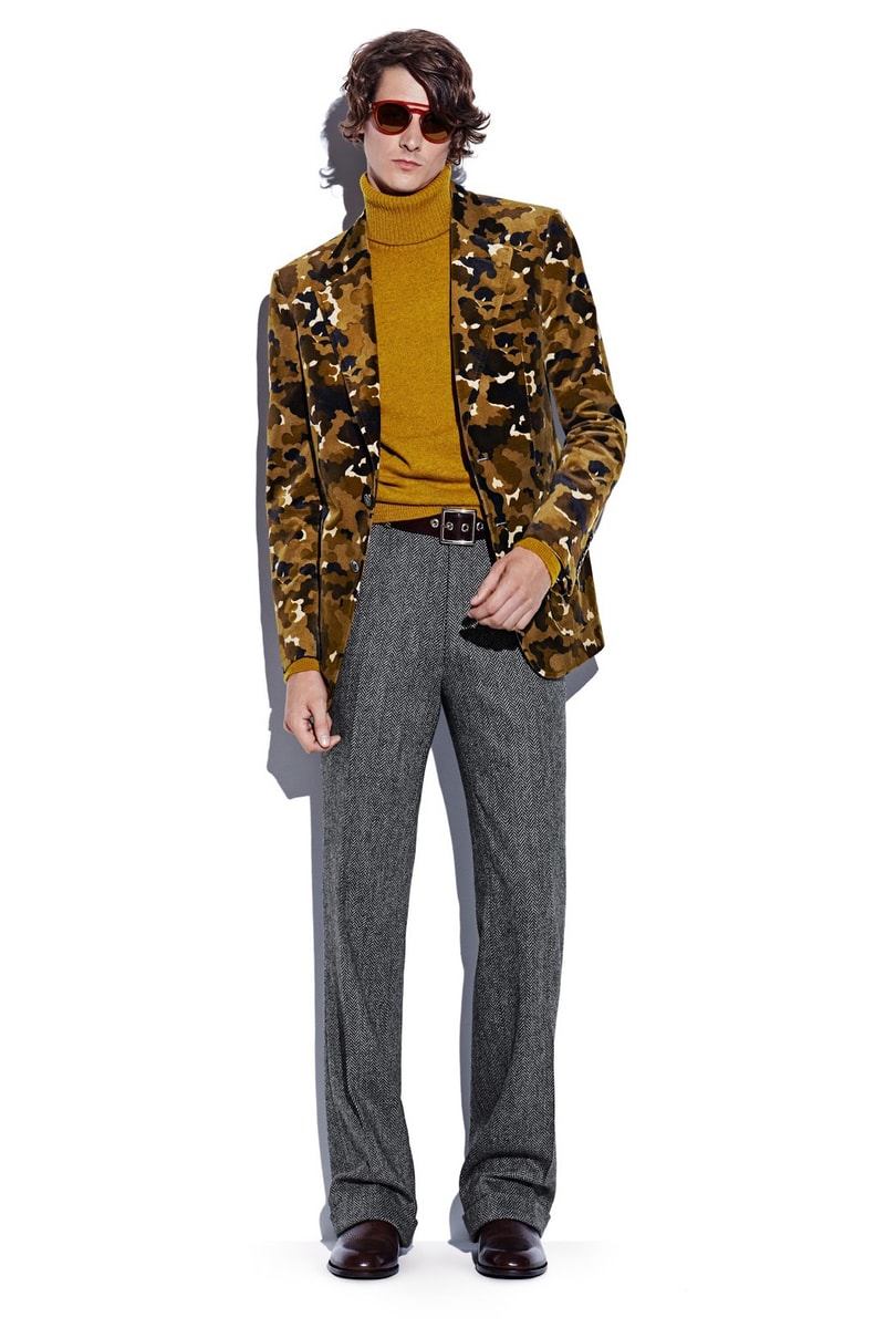 Tom Ford's 2016 Fall/Winter Collection 1970 turtle necks suits groovy prints see now buy now