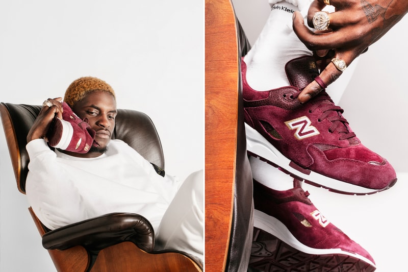 UBIQ New Balance 1600 English Crown Burgundy Gold Sneakers A$AP Nast