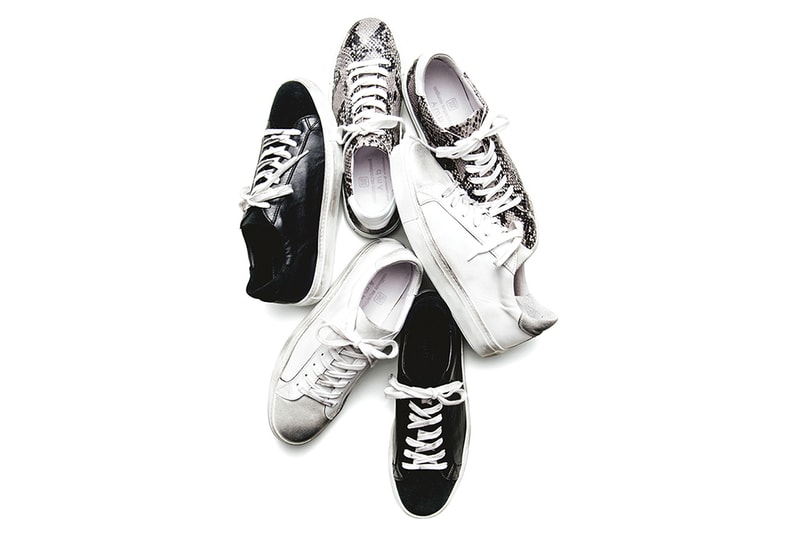 uniform experiment x Amb "Damaged Sneakers" 2016 Fall/Winter black grey snake white