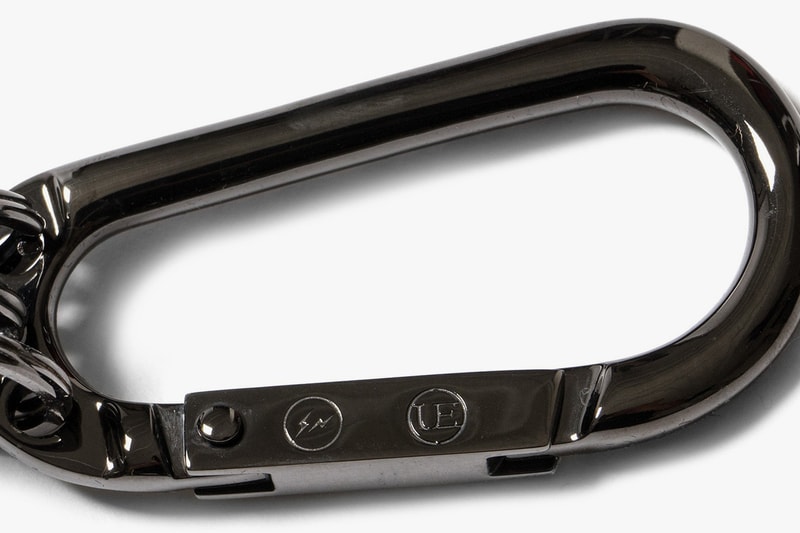 uniform experiment Zirconia Carabiner black cubic zirconia key holder