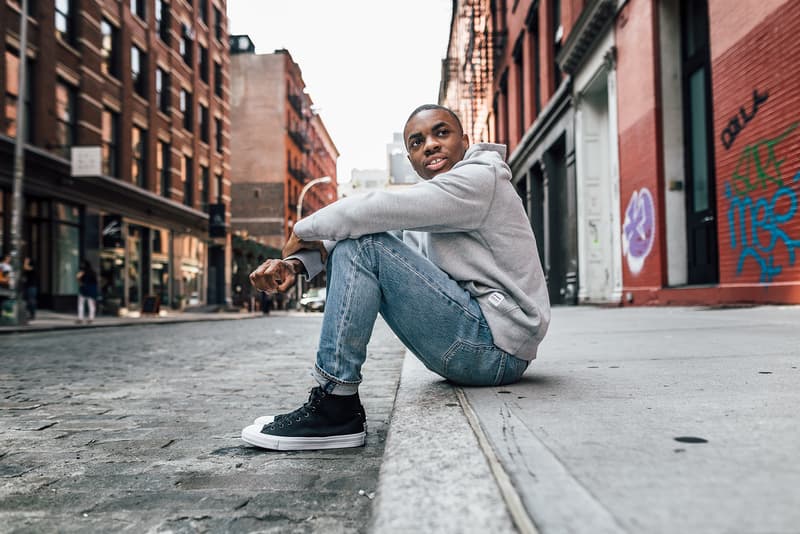 vince staples converse essentials hoodie crewneck zip up nyc lookbook