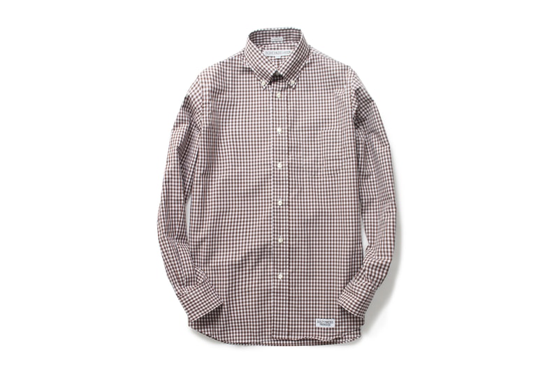 WACKO MARIA x INDIVIDUALIZED SHIRTS 2016 FW brown grey gingham