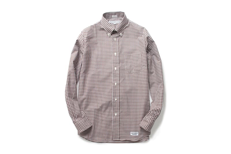 WACKO MARIA x INDIVIDUALIZED SHIRTS 2016 FW brown grey gingham