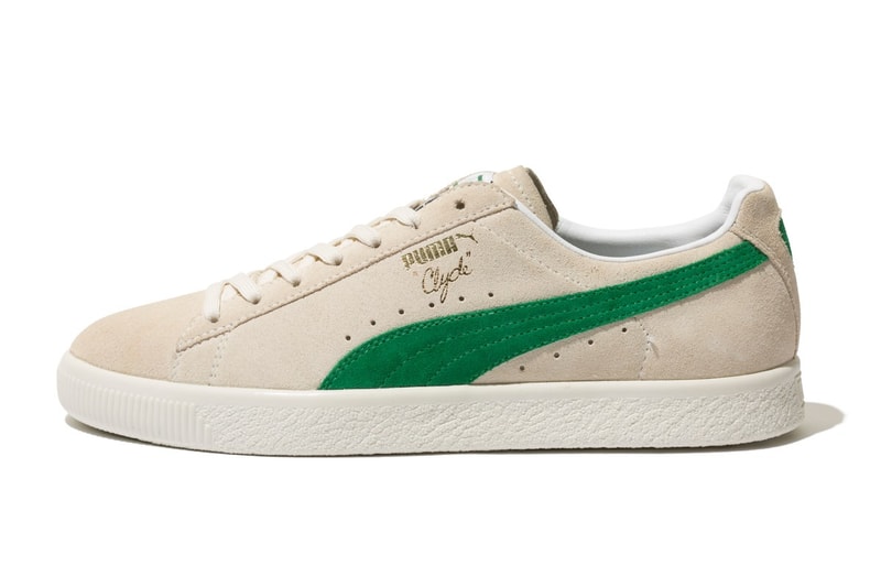 XLARGE x mita sneakers PUMA Clyde beige green white