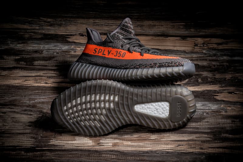 A Closer Look at the adidas Yeezy Boost 350 V2 Kanye west SOLAR RED/STEEPLE GRAY/BELUGA primeknit