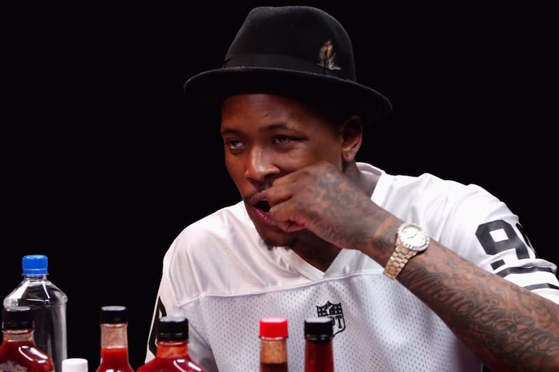 Watch YG Keep His Cool While Taking on the 'Hot Ones' Challenge