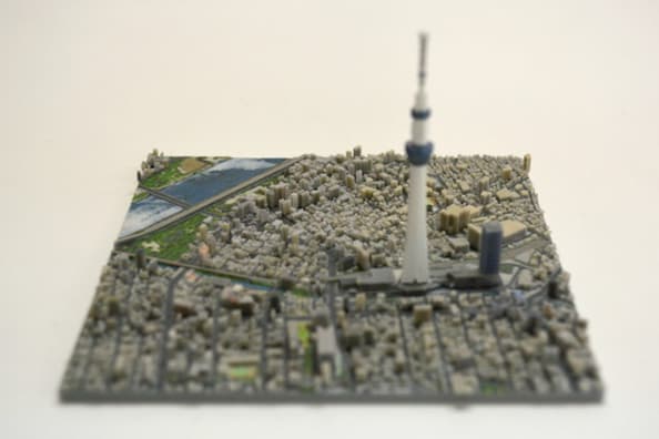 3D Printed Map Tokyo