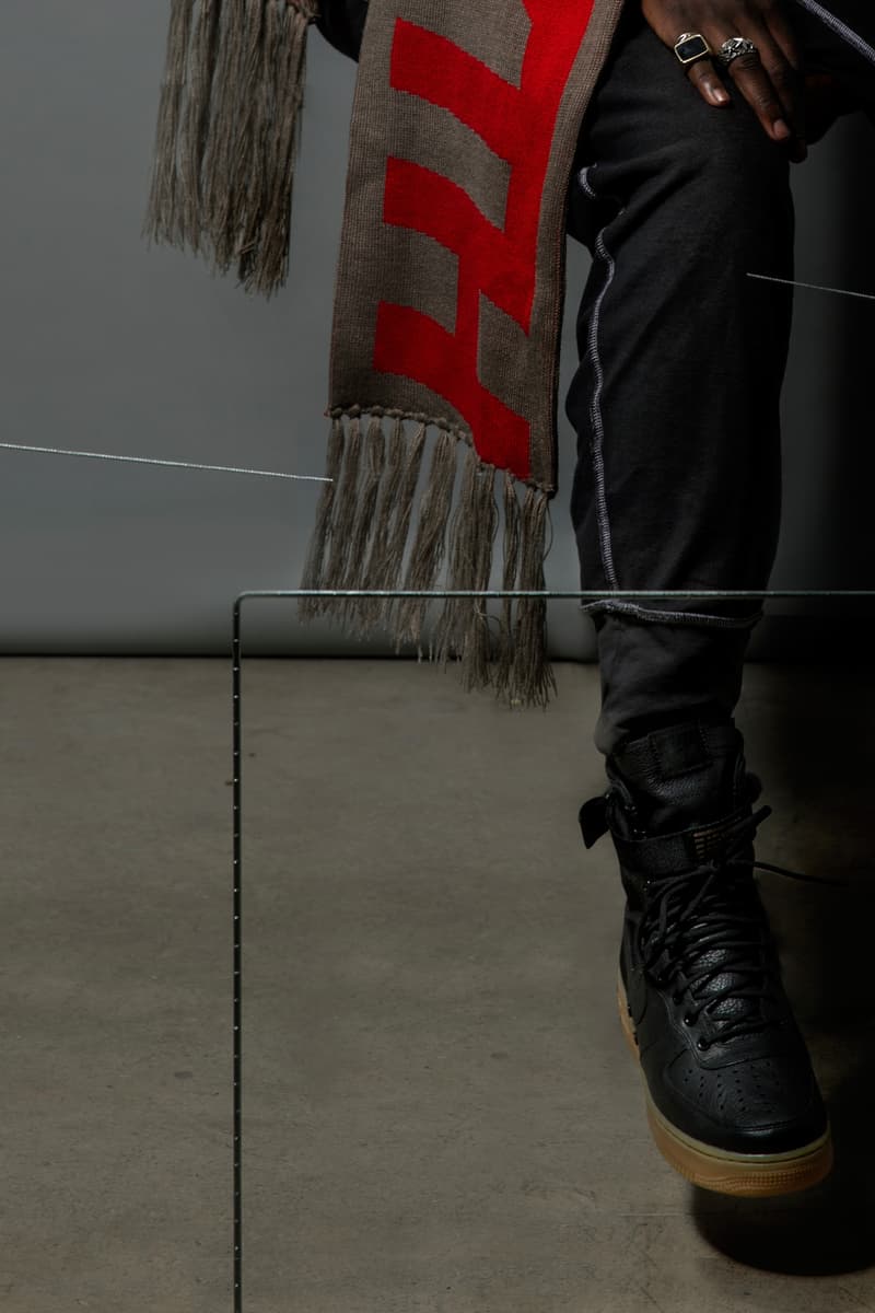 A-COLD-WALL* 2017 Spring Summer Collection Preview Scarfs Nike POLYTHENE* OPTIC Special Field Air Force 1