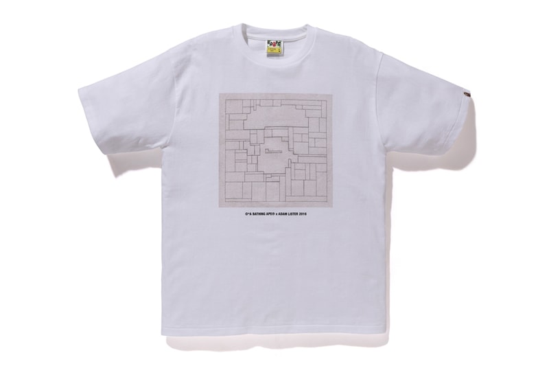 Adam Lister x A Bathing Ape bape T-shirts Paintings tees camo
