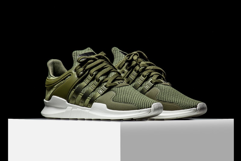 adidas EQT Support ADV Olive Makes Its Stateside Debut Rise45 adidas originals three stripes