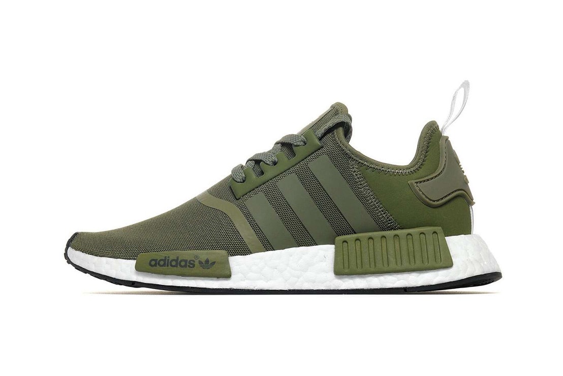 adidas NMD R1 Olive White Boost Sole