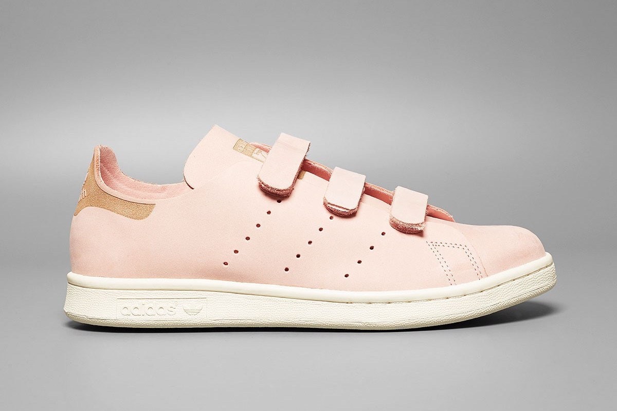 adidas Stan Smith OP Pink Strap Footwear white midsole pink off-white solebox Black Three Stripes