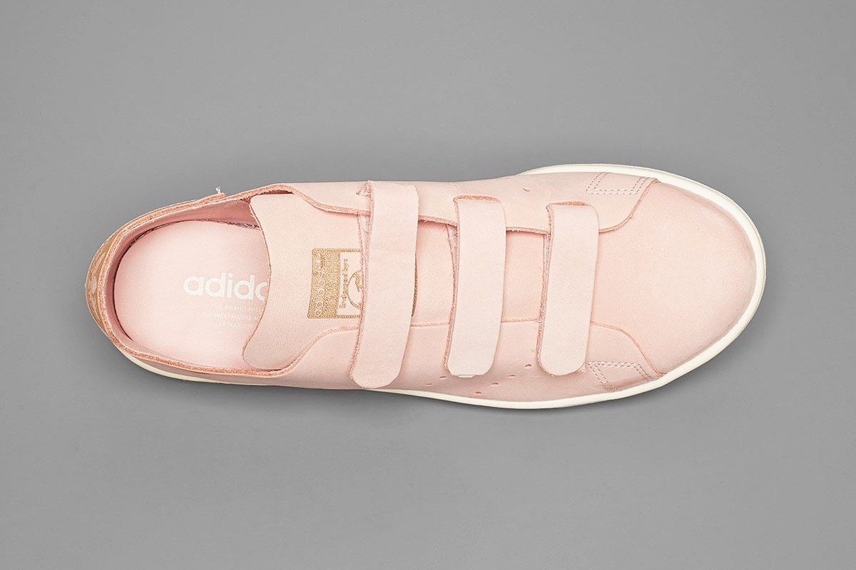 adidas Stan Smith OP Pink Strap Footwear white midsole pink off-white solebox Black Three Stripes