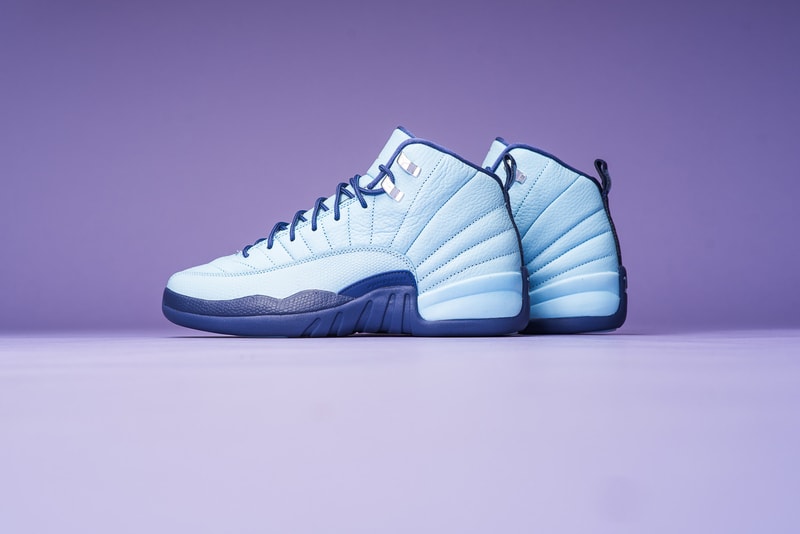 Air Jordan 12 Metallic Silver Dark Purple Sneaker
