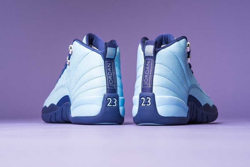 Air Jordan 12 Metallic Silver Dark Purple Sneaker