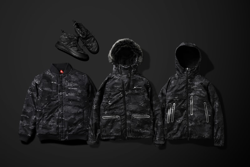 atmos Lab x Columbia "Coal Camo"