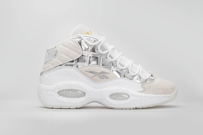BAIT Reebok Question Mid Ice Cold metallic white silver
